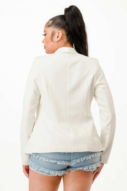 Double Breasted Blazer Jacket - The Diva Goddess