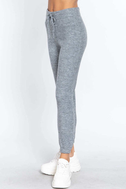 Drawstring Sweater Long Pants - The Diva Goddess