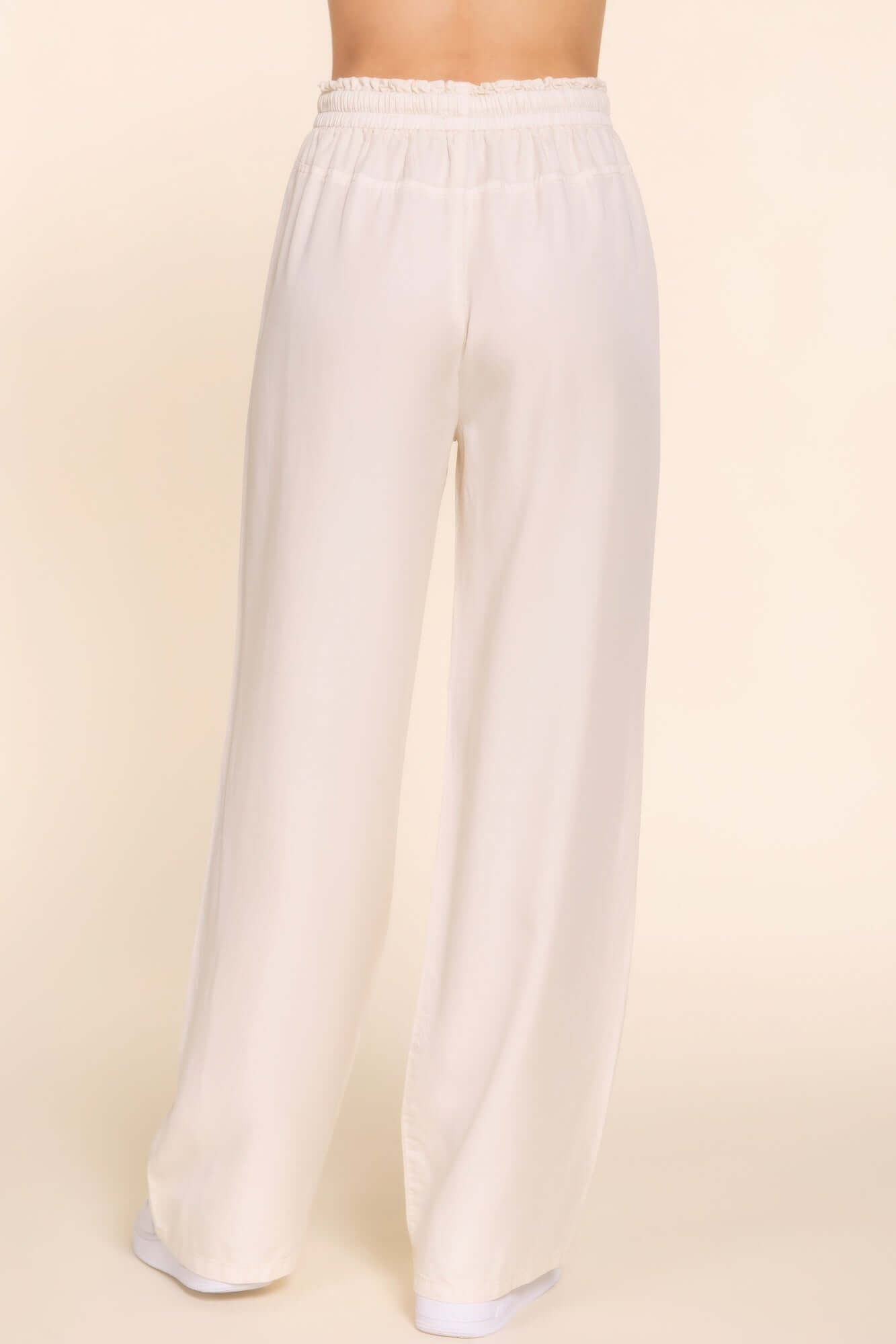 Elastic Waist Tencel Long Pants - The Diva Goddess