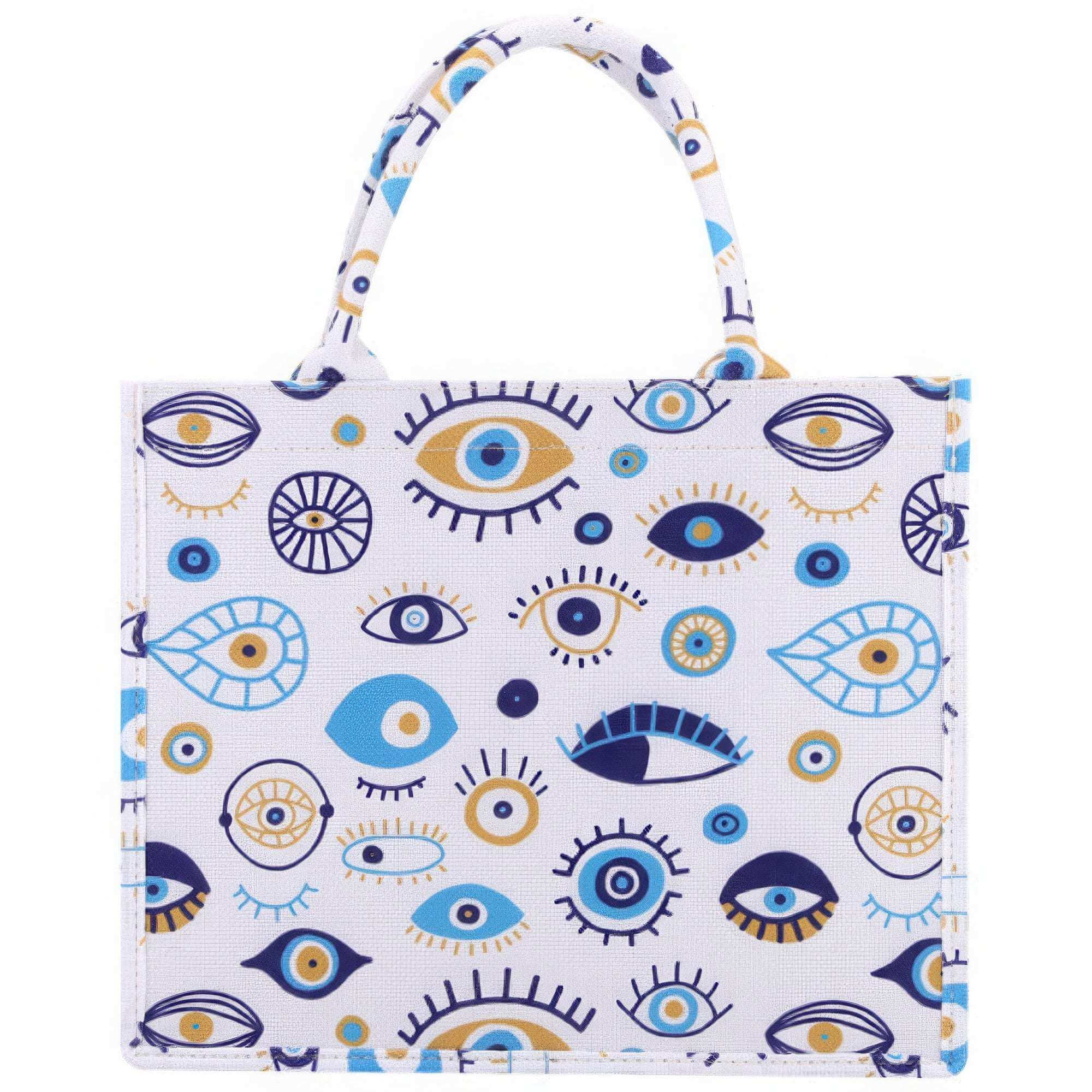 Evil Eye Print Tote Bag - The Diva Goddess