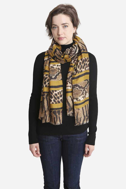 Fashion Animal Print Skinny Scarf - The Diva Goddess