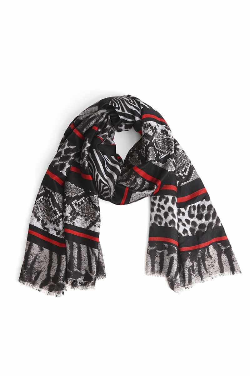 Fashion Animal Print Skinny Scarf - The Diva Goddess