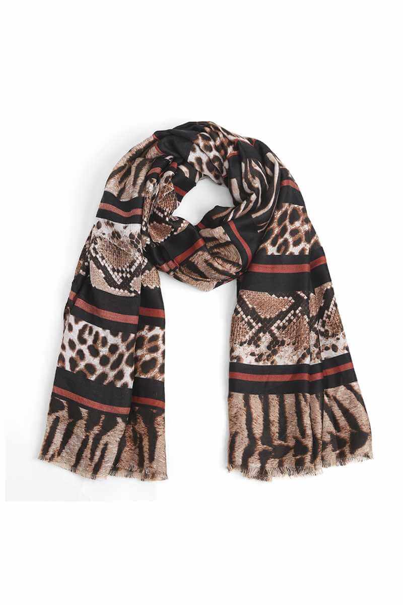 Fashion Animal Print Skinny Scarf - The Diva Goddess