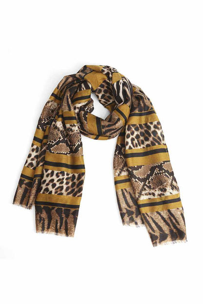 Fashion Animal Print Skinny Scarf - The Diva Goddess