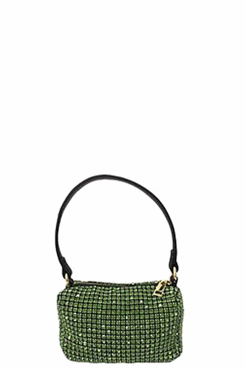 Fashion Chic Rhinestone Handle Clutch Bag - The Diva Goddess