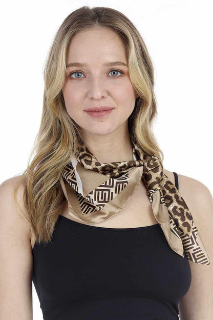 Fashion Leopard Pattern Print Neck Scarf - The Diva Goddess