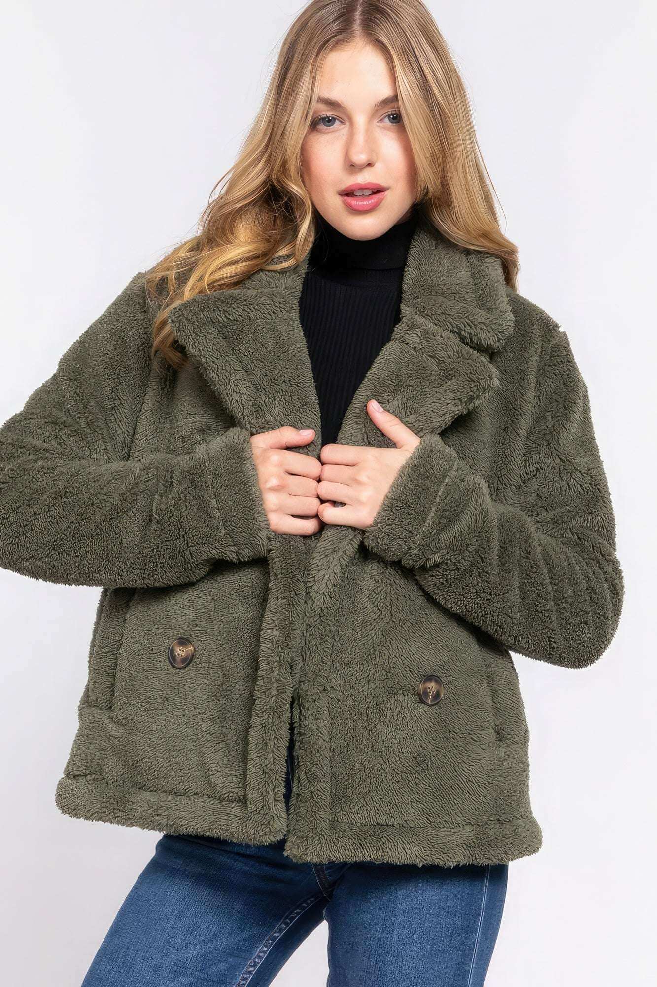 Faux Fur Sherpa Jacket - The Diva Goddess