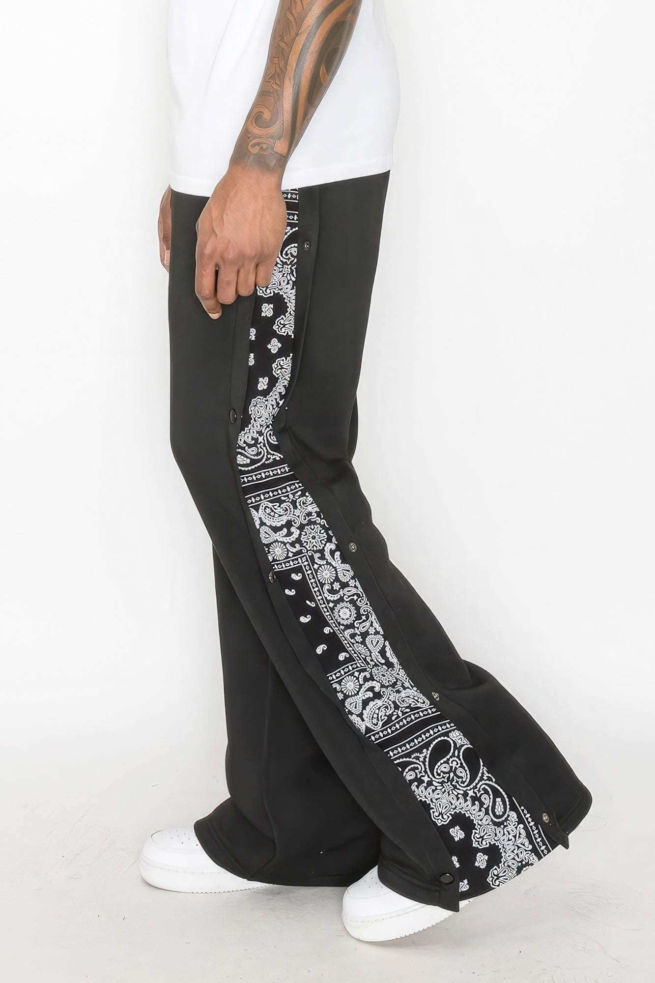 Flared Bandana Fleece Pants - The Diva Goddess