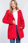 Fleece Lined Fur Hoodie Utility Jacket - The Diva Goddess