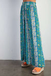 Floral Print Gauze Palazzo Pants - The Diva Goddess