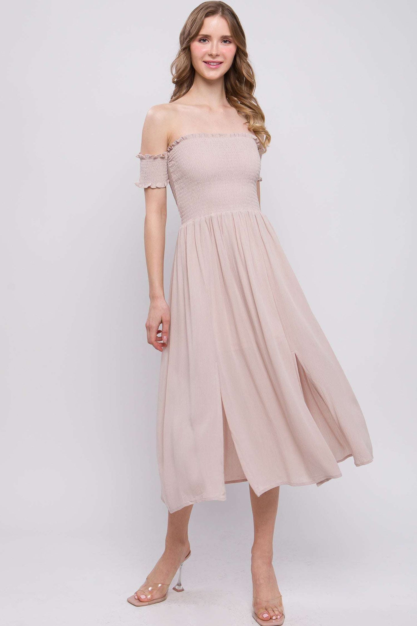 Flowy Off The Shoulder Dress - The Diva Goddess