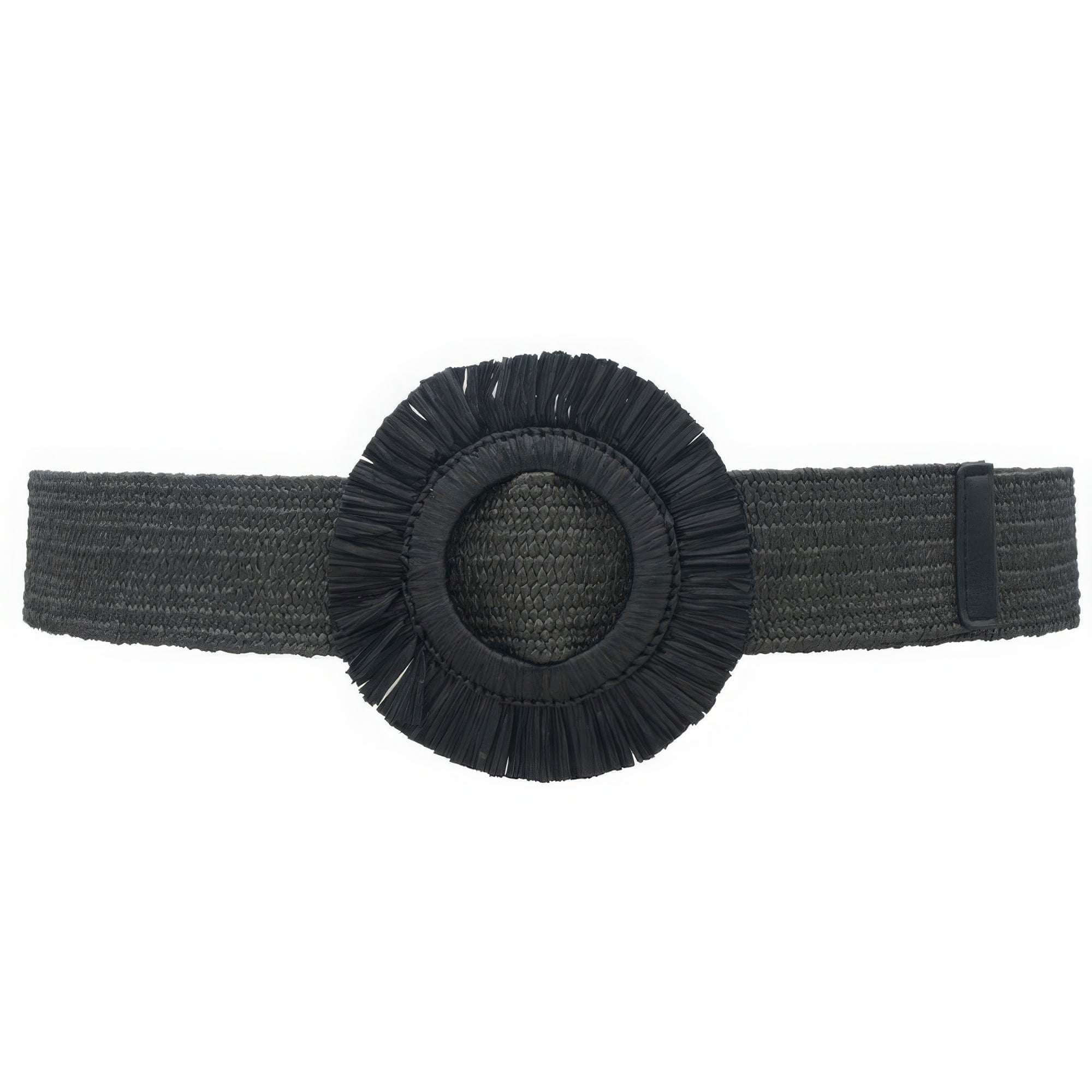 Fringe Circle Straw Belt - The Diva Goddess