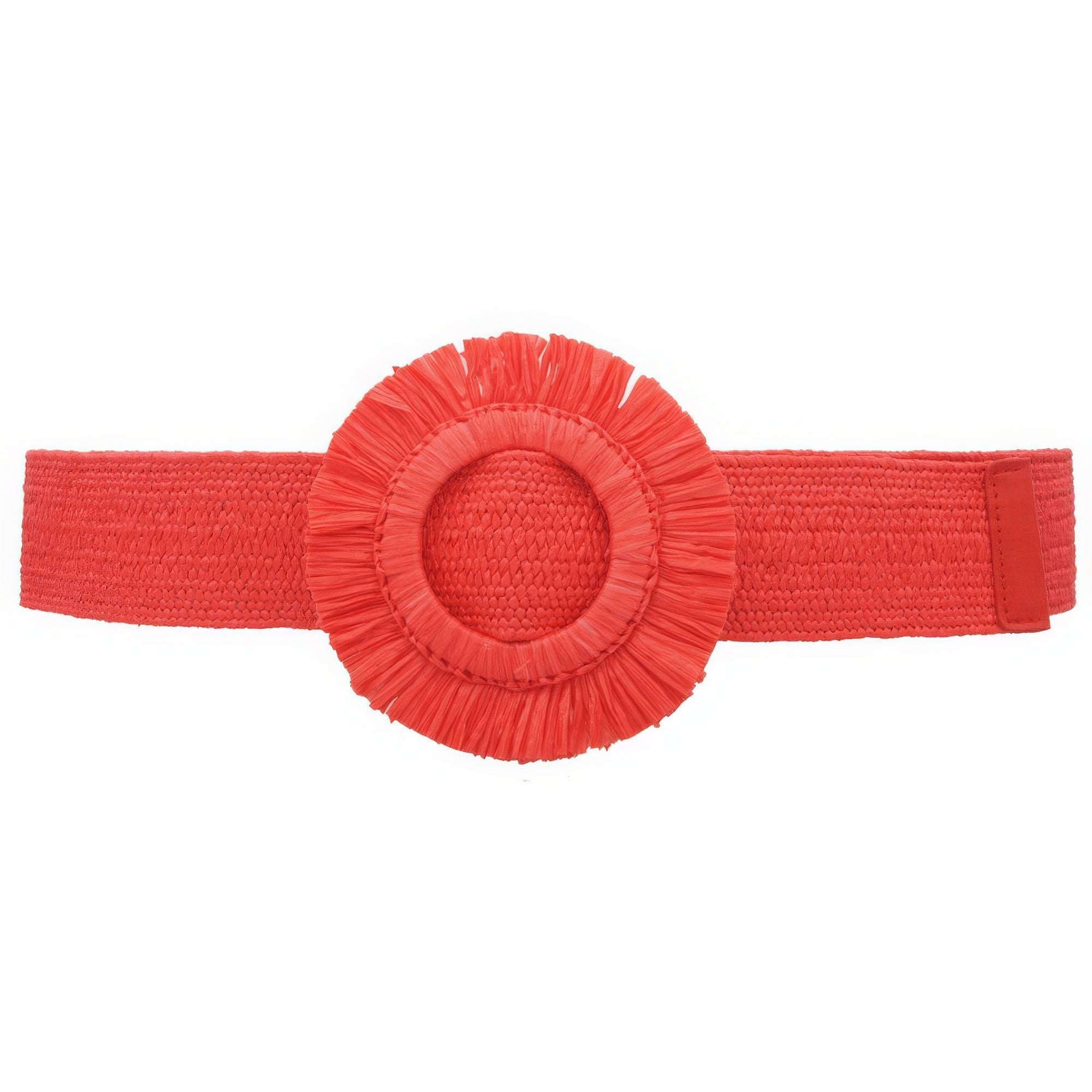 Fringe Circle Straw Belt - The Diva Goddess