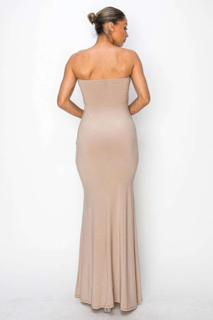 Glitter Ity Tube Maxi Dress - The Diva Goddess