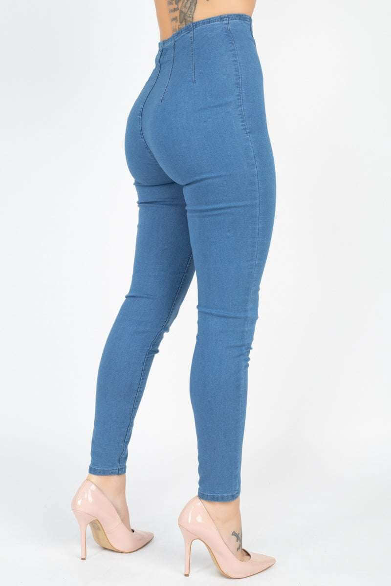 High Waist Denim Jeans - The Diva Goddess