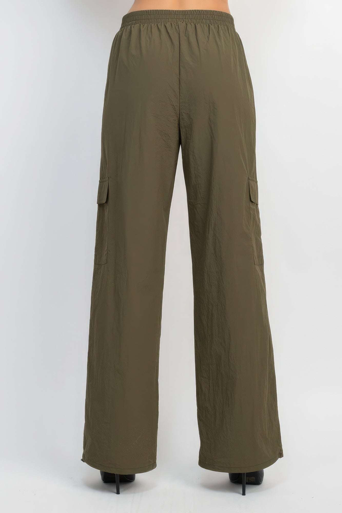 High-rise Cargo Parachute Pants - The Diva Goddess