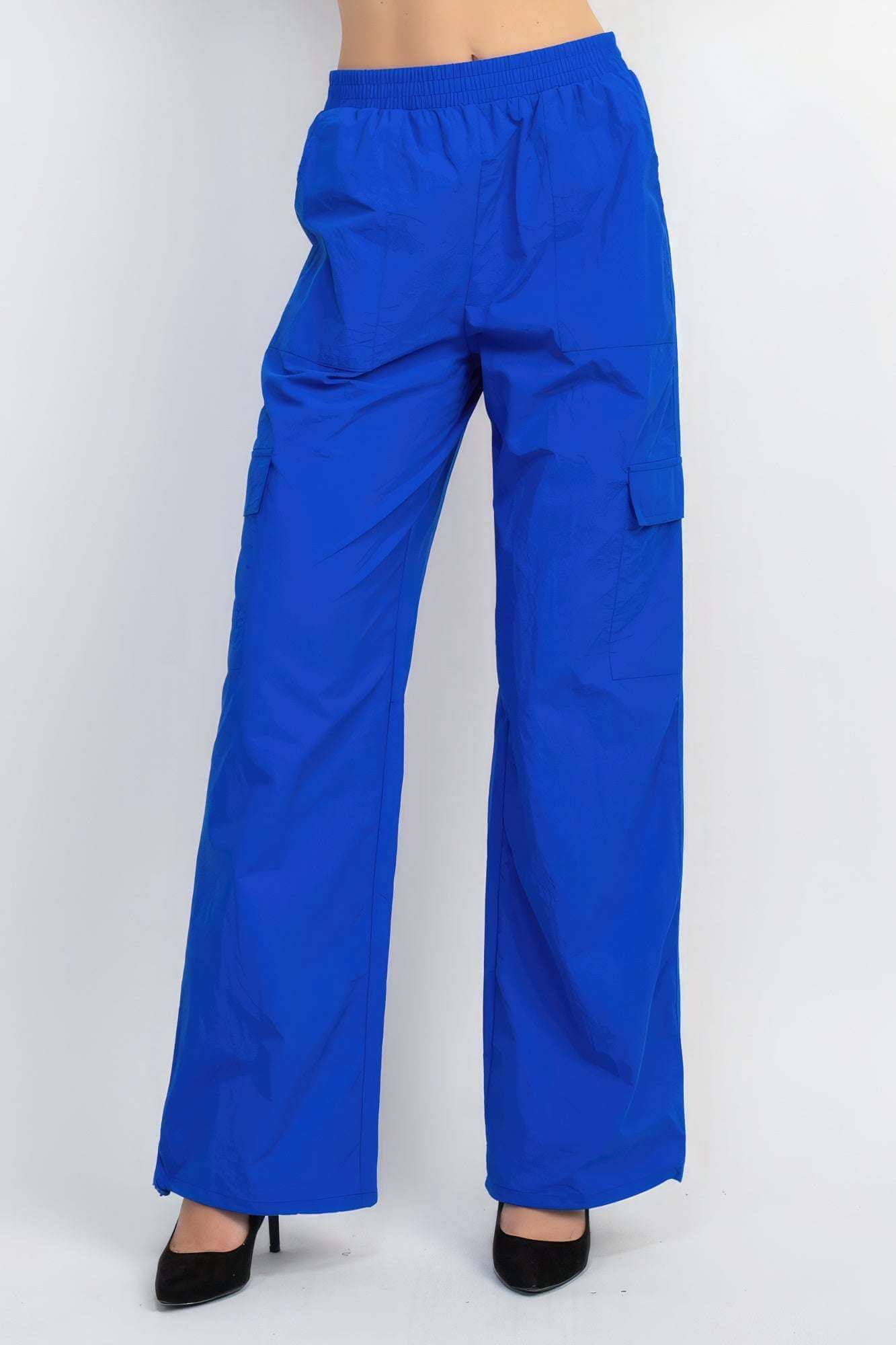 High-rise Cargo Parachute Pants - The Diva Goddess