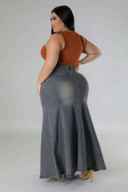 High-waisted Stretch Skirt - The Diva Goddess