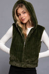 Hoodie Faux Fur Vest - The Diva Goddess