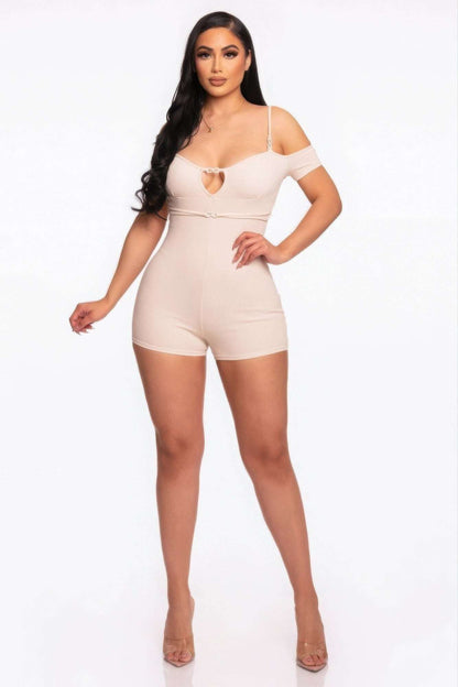 Infinity Off-shoulder Knitted Rompers - The Diva Goddess