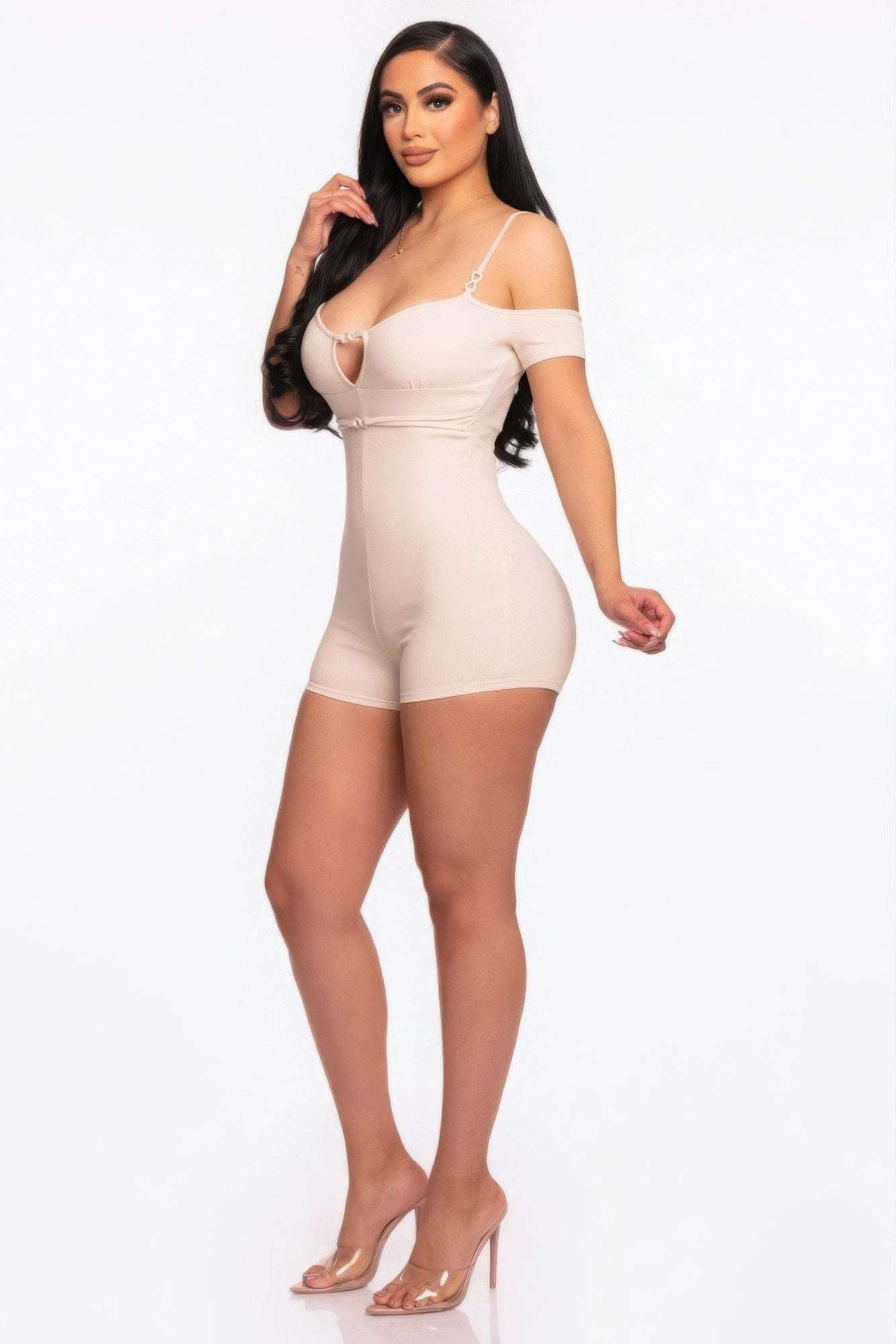 Infinity Off-shoulder Knitted Rompers - The Diva Goddess