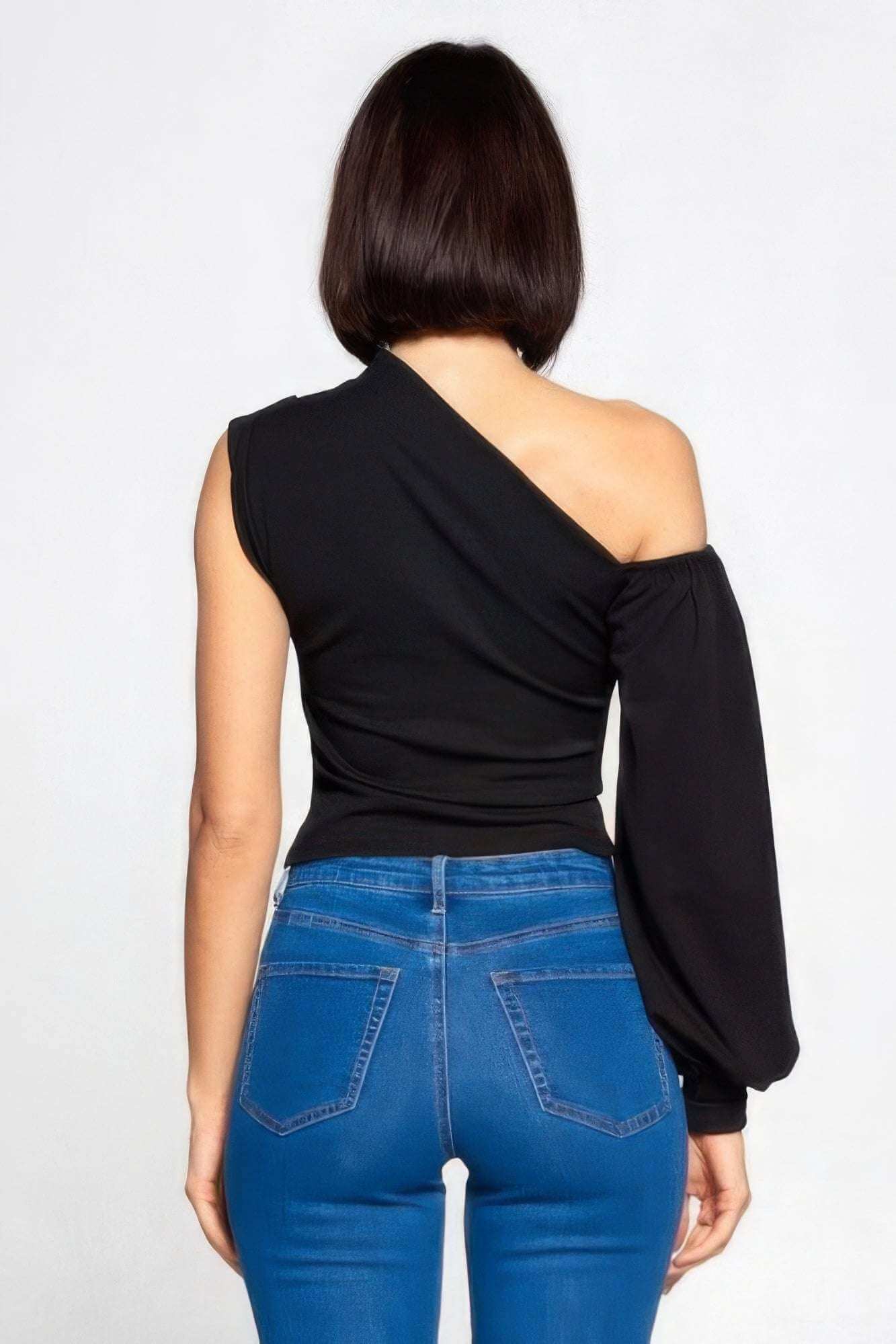 Ladies One-shoulder Top - The Diva Goddess