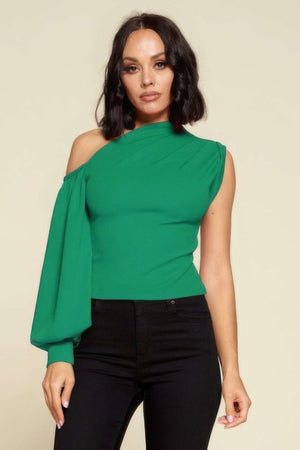 Ladies One-shoulder Top - The Diva Goddess