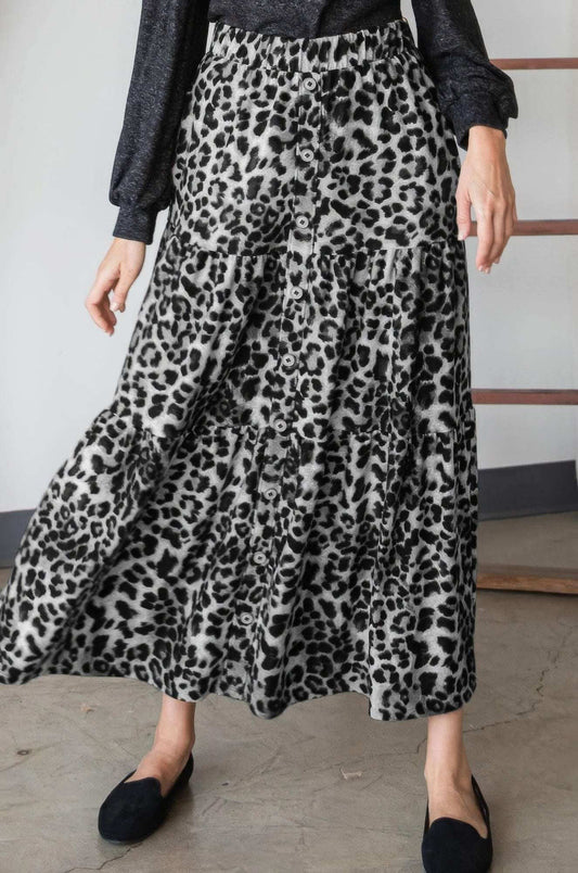 Leopard Maxi Skirt - The Diva Goddess