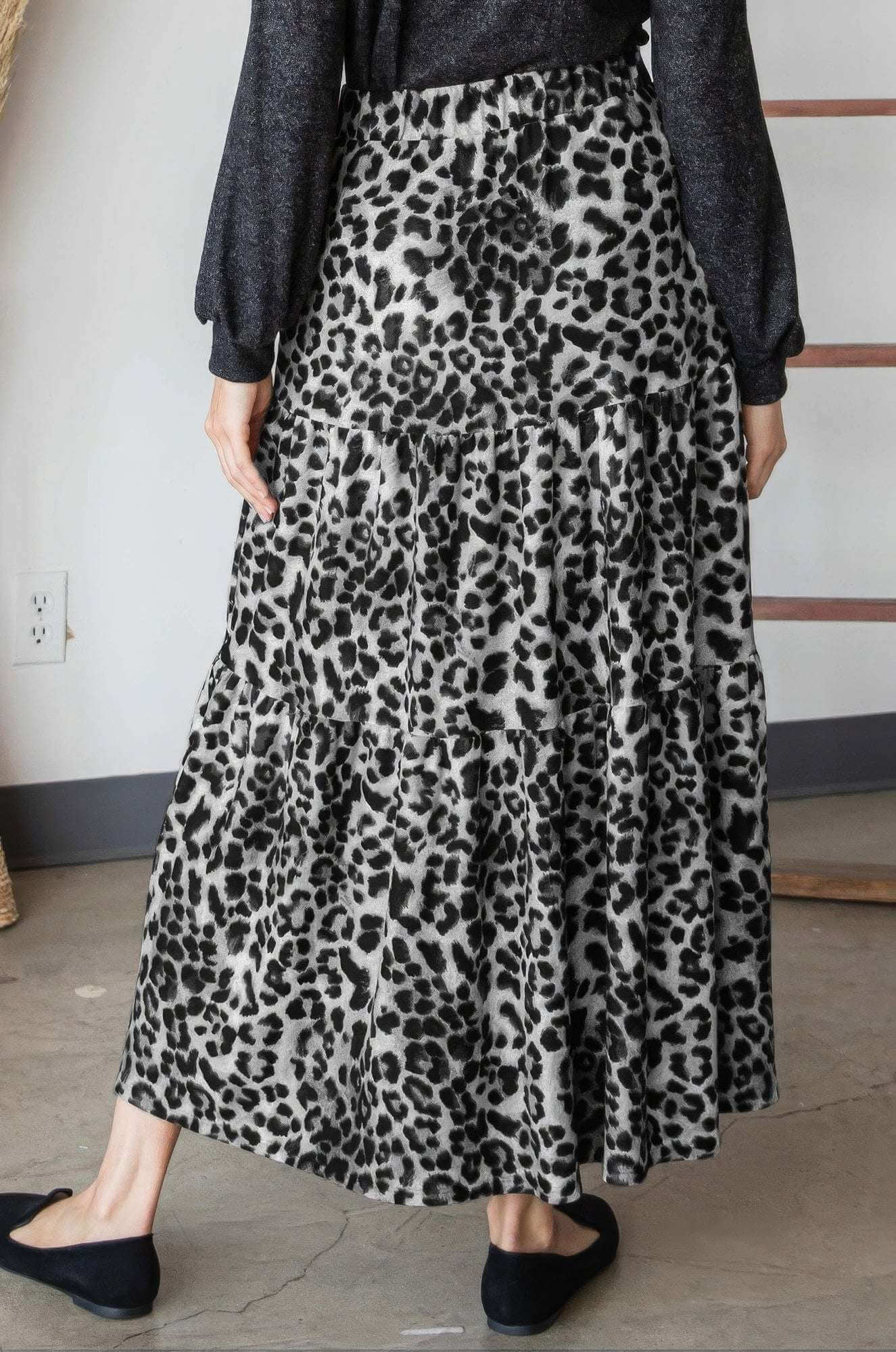 Leopard Maxi Skirt - The Diva Goddess