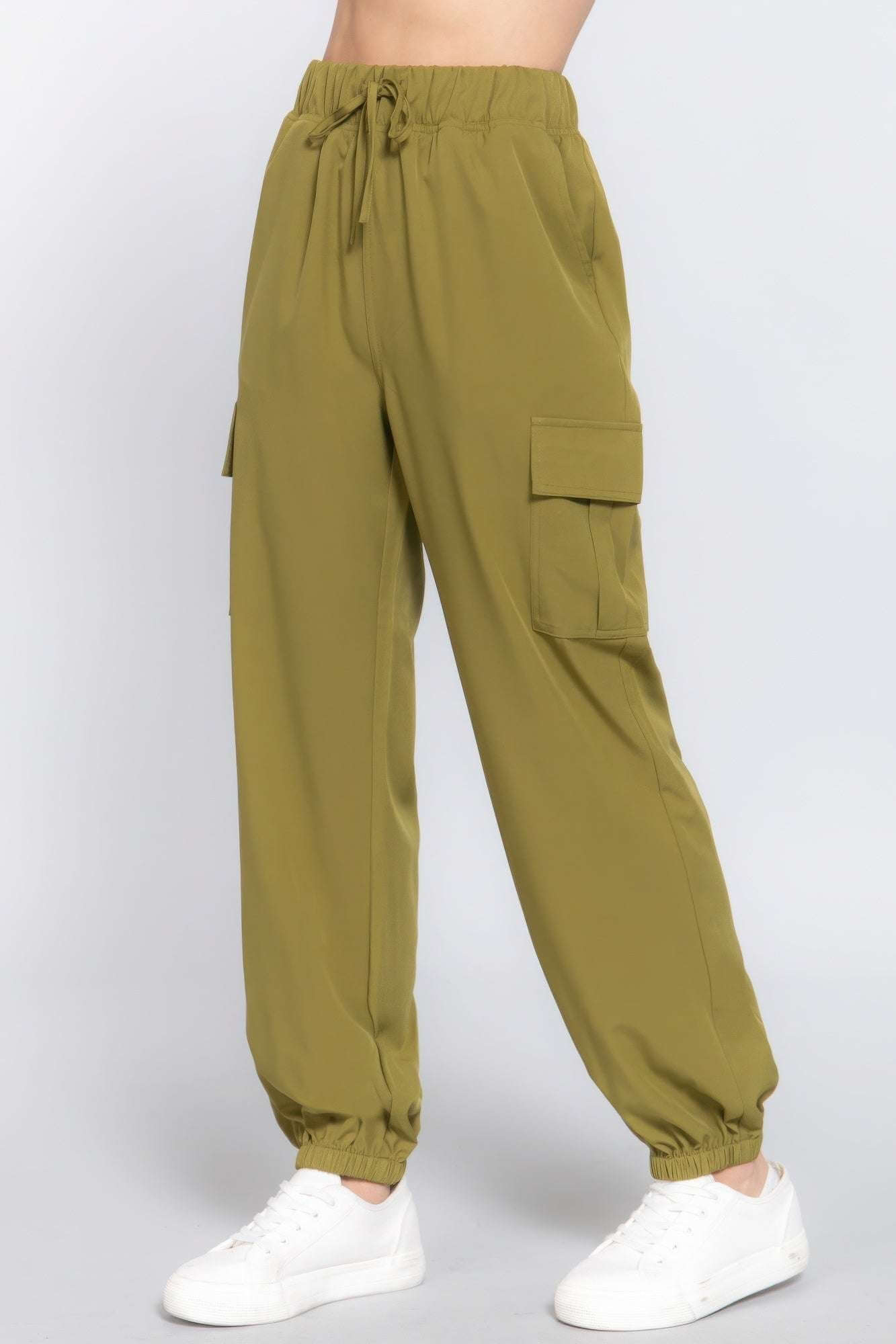 Woven Cargo Jogger Pants - The Diva Goddess