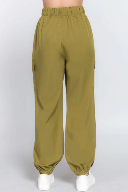 Woven Cargo Jogger Pants - The Diva Goddess