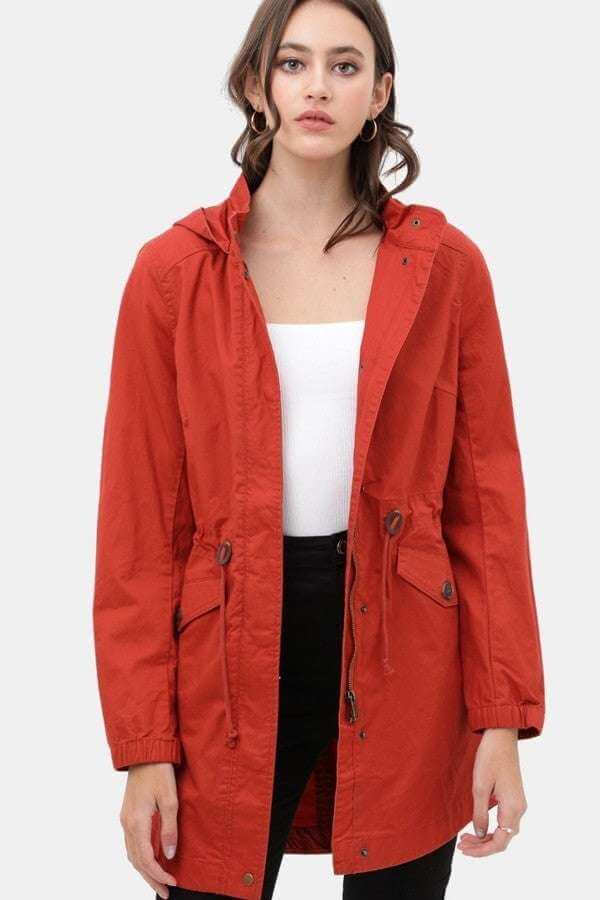 Long Line Hooded Utility Anorak Jacket Coat - The Diva Goddess