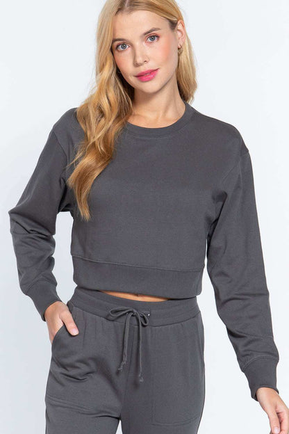 Long Sleeve Crew Neck Sweatshirt - The Diva Goddess