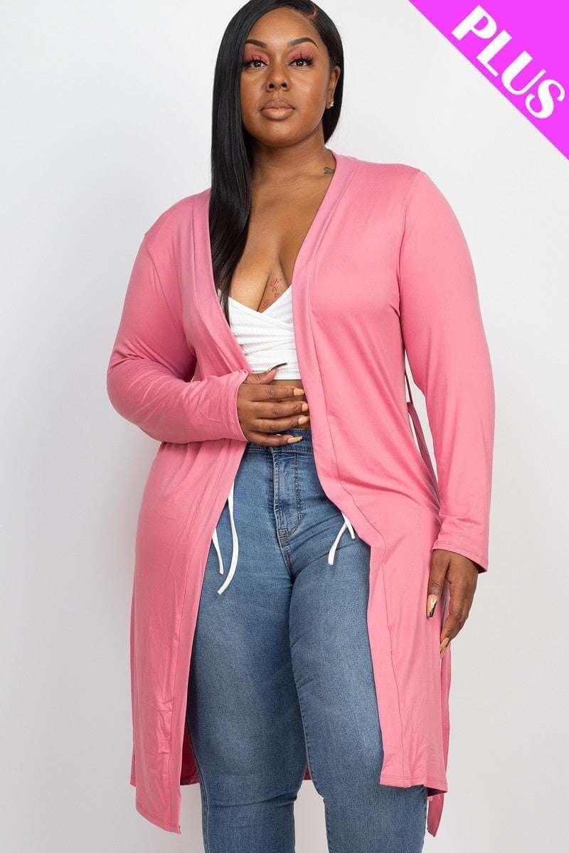 Long Sleeves Belted Cardigan - The Diva Goddess