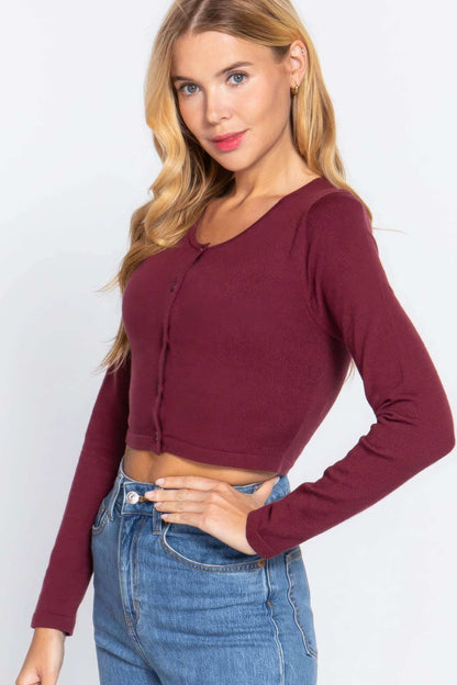 Long Slv Round Neck Viscose Sweater - The Diva Goddess