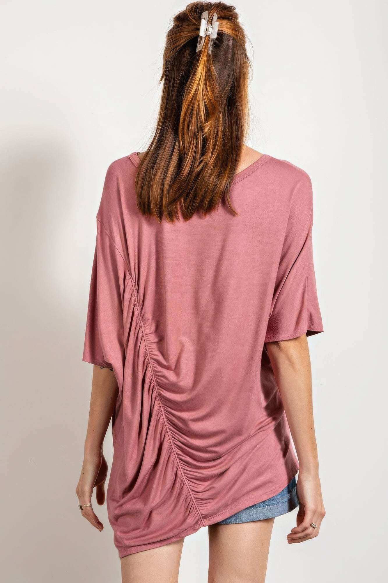 Loose Fit And Ruched Detailing Top - The Diva Goddess