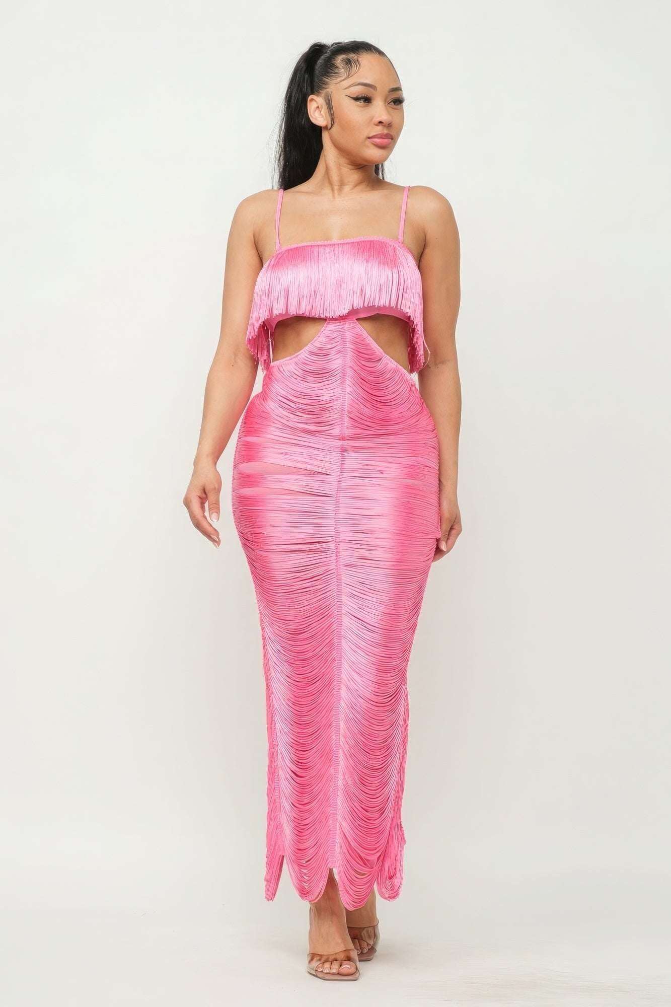 Lux Fringe Maxi Dress - The Diva Goddess