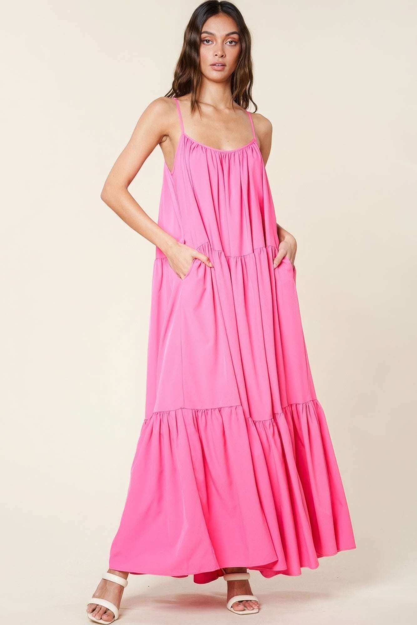 Maxi Sun Dress With Pockets - The Diva Goddess