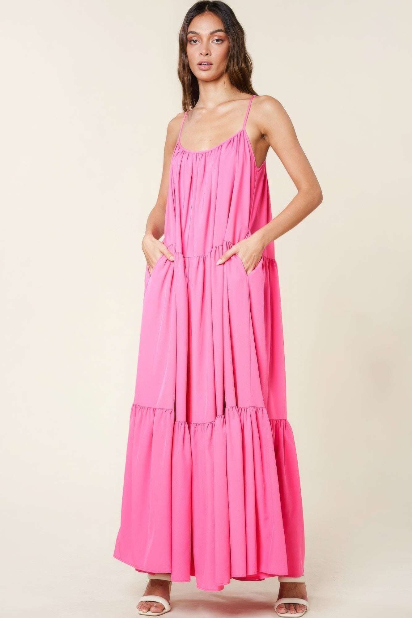 Maxi Sun Dress With Pockets - The Diva Goddess