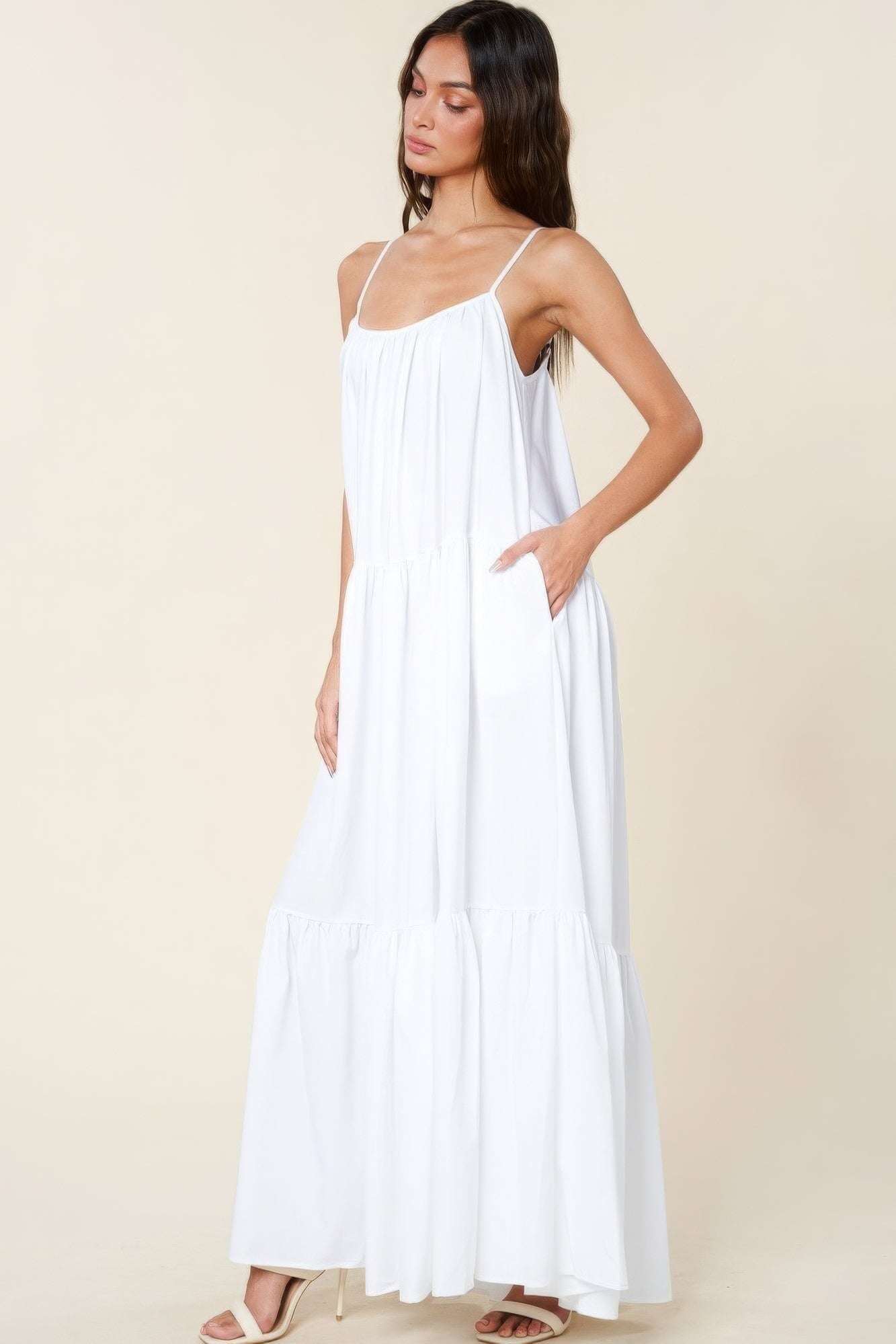 Maxi Sun Dress With Pockets - The Diva Goddess