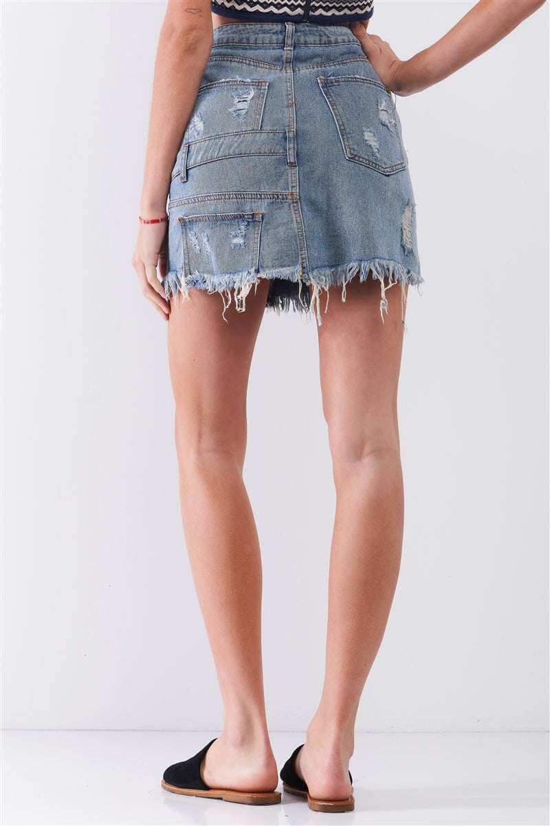 Denim mini skirt - The Diva Goddess