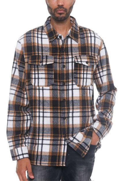 Men's Checkered Soft Flannel - The Diva Goddess