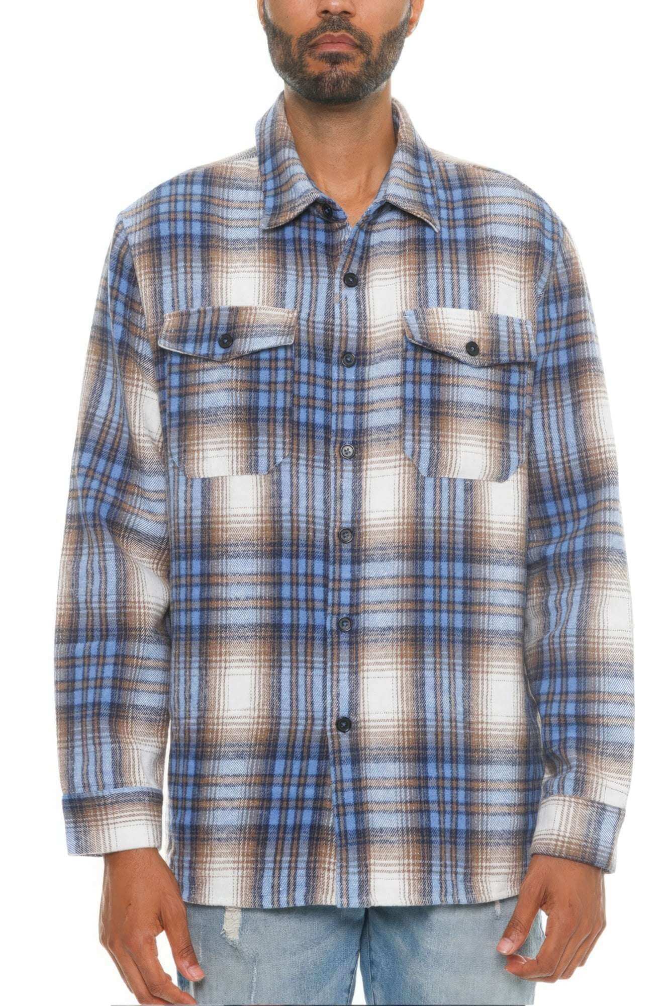 Men's Checkered Soft Flannel - The Diva Goddess