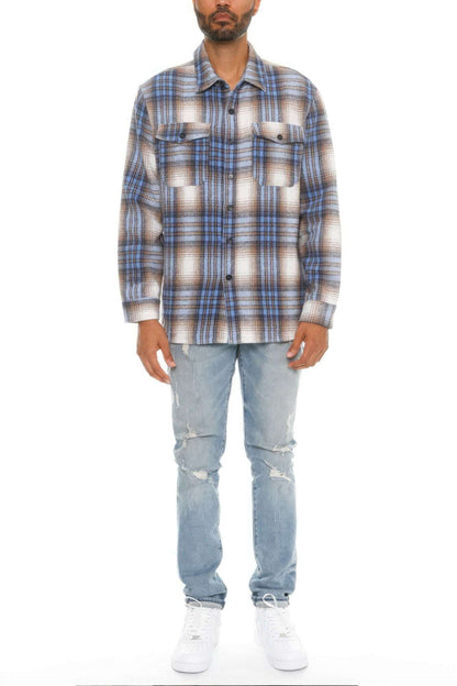 Men's Checkered Soft Flannel - The Diva Goddess