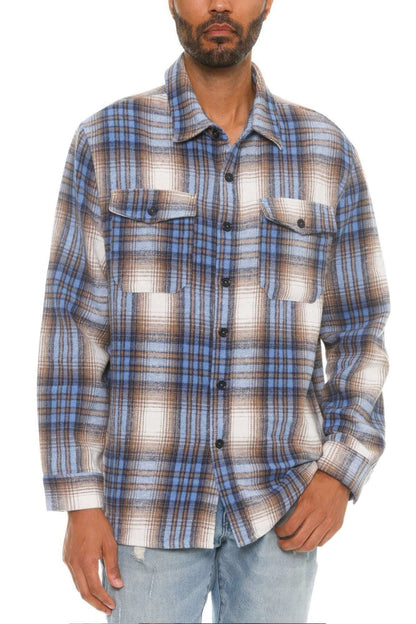 Men's Checkered Soft Flannel - The Diva Goddess