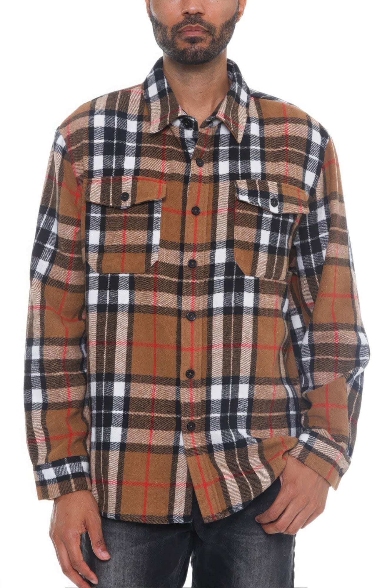 Men's Checkered Soft Flannel - The Diva Goddess