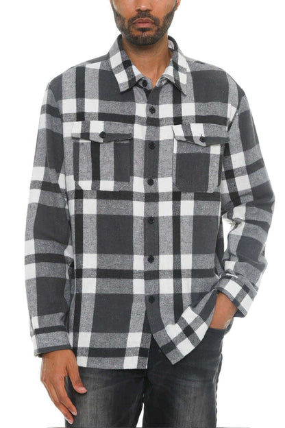 Men's Checkered Soft Flannel - The Diva Goddess