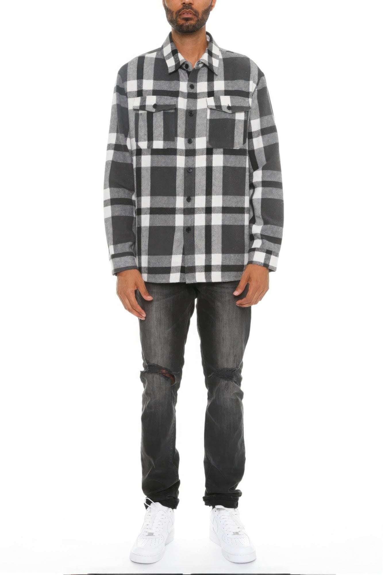 Men's Checkered Soft Flannel - The Diva Goddess