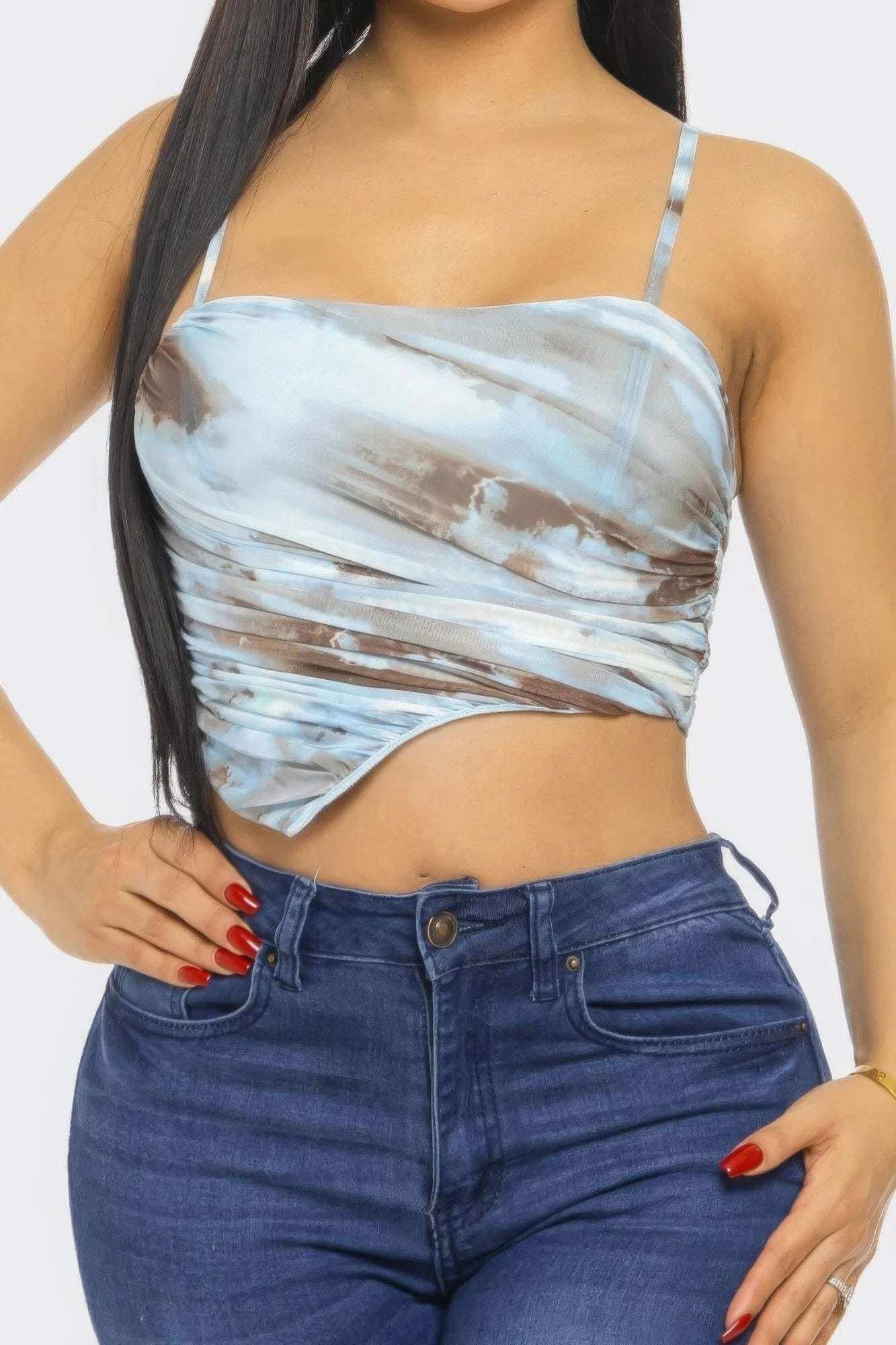 Mesh Print Top - The Diva Goddess