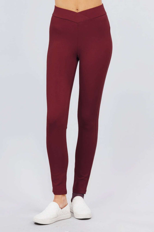 Mid-rise Ponte Pants - The Diva Goddess